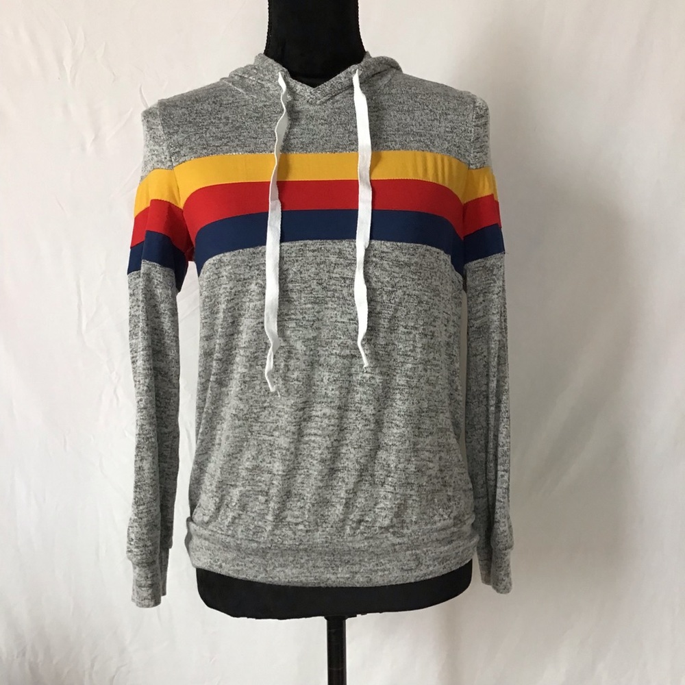 Purple Snow Striped Sweater